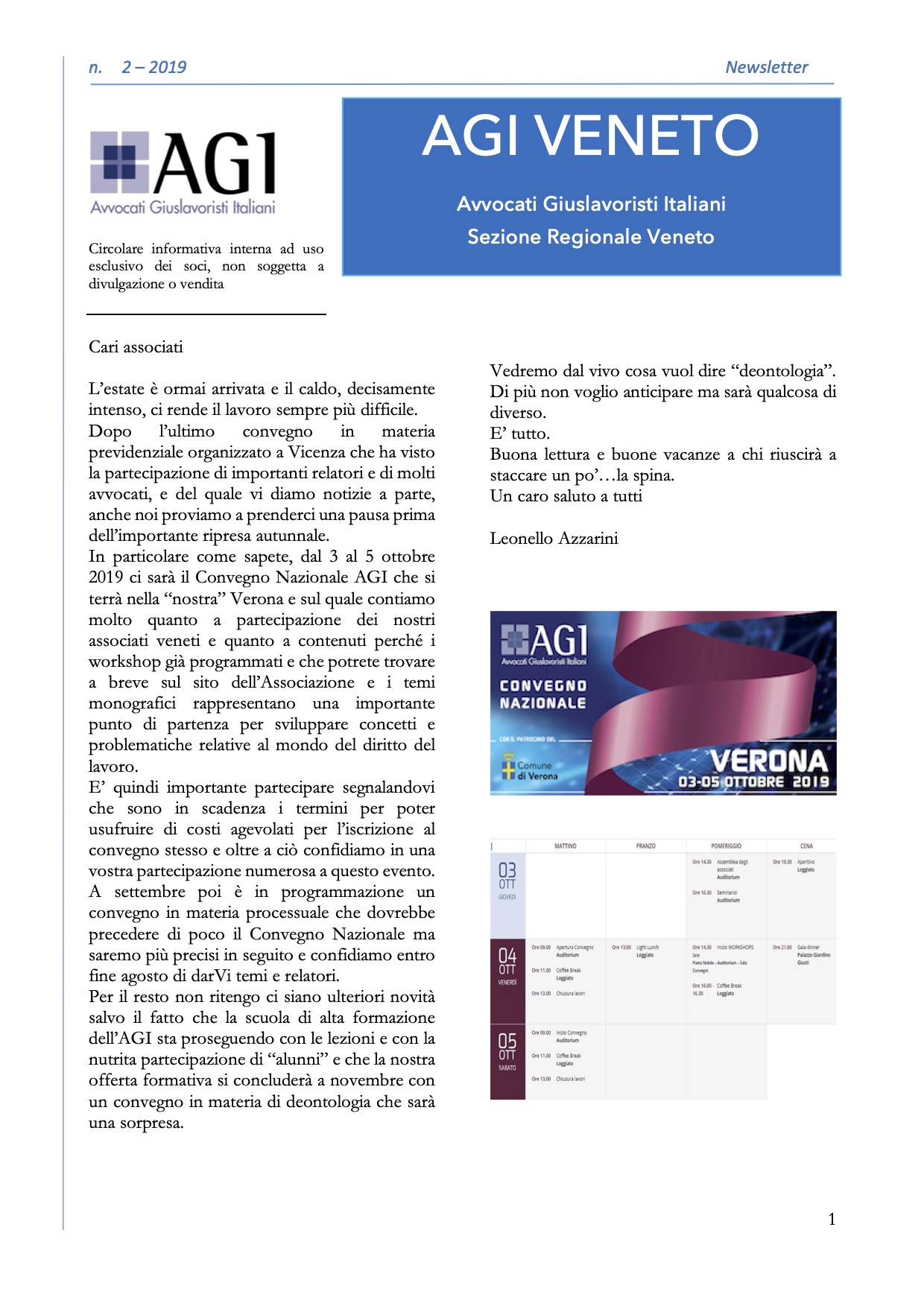 Newsletter 2-2019